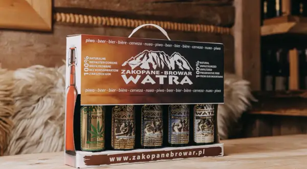Zestaw nowych kraftowych piw z Browaru Watra, naturalnych, niepasteryzowanych i niefiltrowanych, prosto z gór.