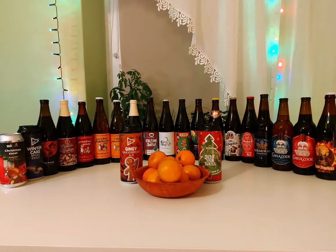 Kolekcja piw na zimowe wieczory: Winter Cake Spiced Stout, Korzenne Zimowe, Gingi Gingerbread Ale i inne świąteczne smaki.