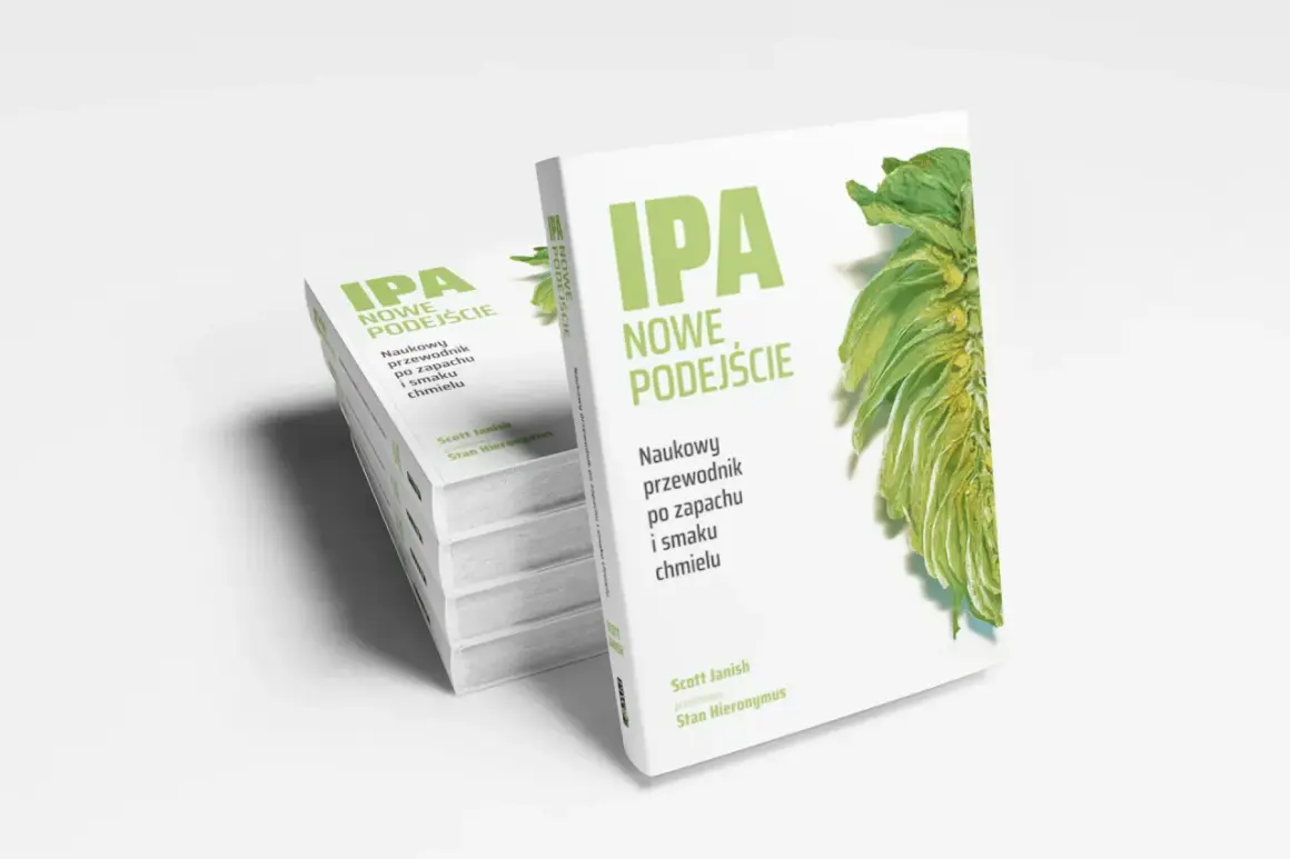 Książka "IPA: Nowe podejście" Scotta Janisha, przewodnik po zapachu i smaku chmielu. Idealna dla miłośników piwa, jak Bartek.