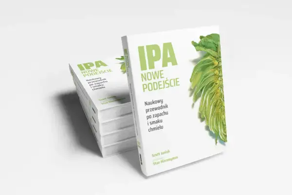 Książka "IPA: Nowe podejście" Scotta Janisha, przewodnik po zapachu i smaku chmielu. Idealna dla miłośników piwa, jak Bartek.